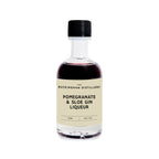 Bottle of Buckingham Distillery Pomegranate & Sloe Gin Liqueur on a white background